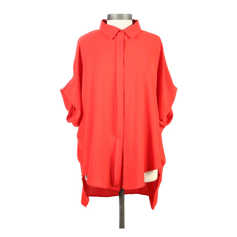 Oversized Button Down Hi-Low Shirt 1 Oversized Button Down Hi-Low Shirt